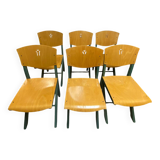 Baumann vintage beech dining chairs