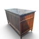 Commode ancienne de style Louis XVI avec plateau en marbre gris