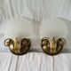 Pair of Deknudt shell sconces