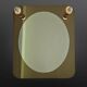 Design wall mirror with lamps, Italy 1970s