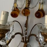 Pair of murano stamps and 1950 crystals