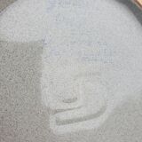 Soup or vinegar sarreguemines morzine 1970 gray floral decoration brown