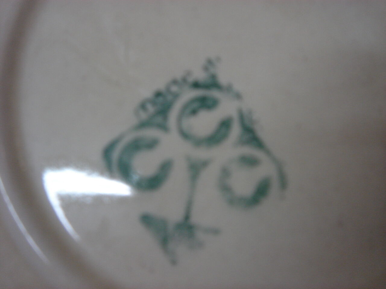 6 pottery Bavarian 1970 hand painted dessert plates