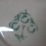 6 pottery Bavarian 1970 hand painted dessert plates