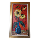 Tableau nature morte année 70