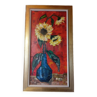 Tableau nature morte année 70