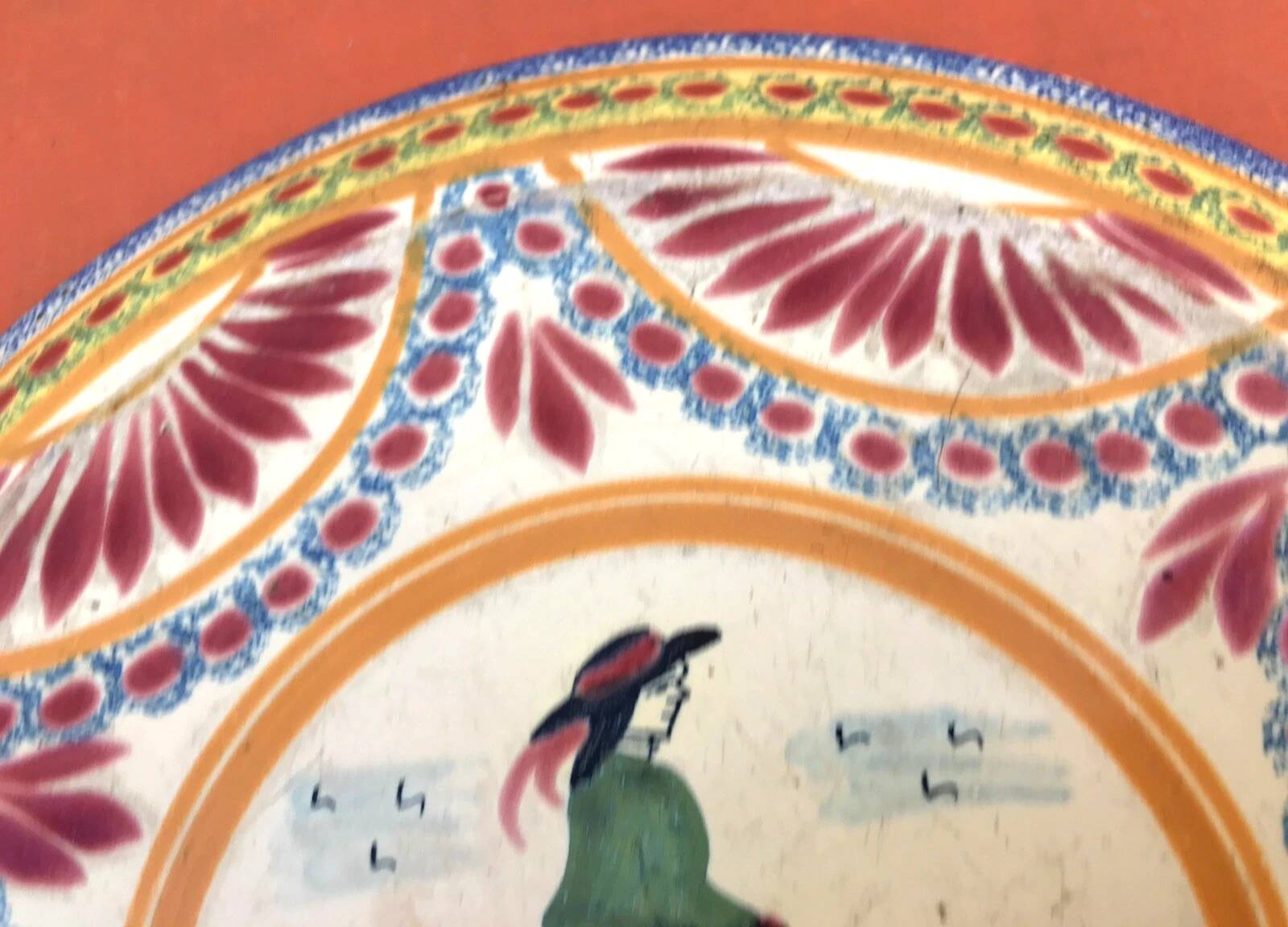 Ancien dessous de plat  Faïence Henriot Quimper