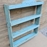 Teak wall shelf