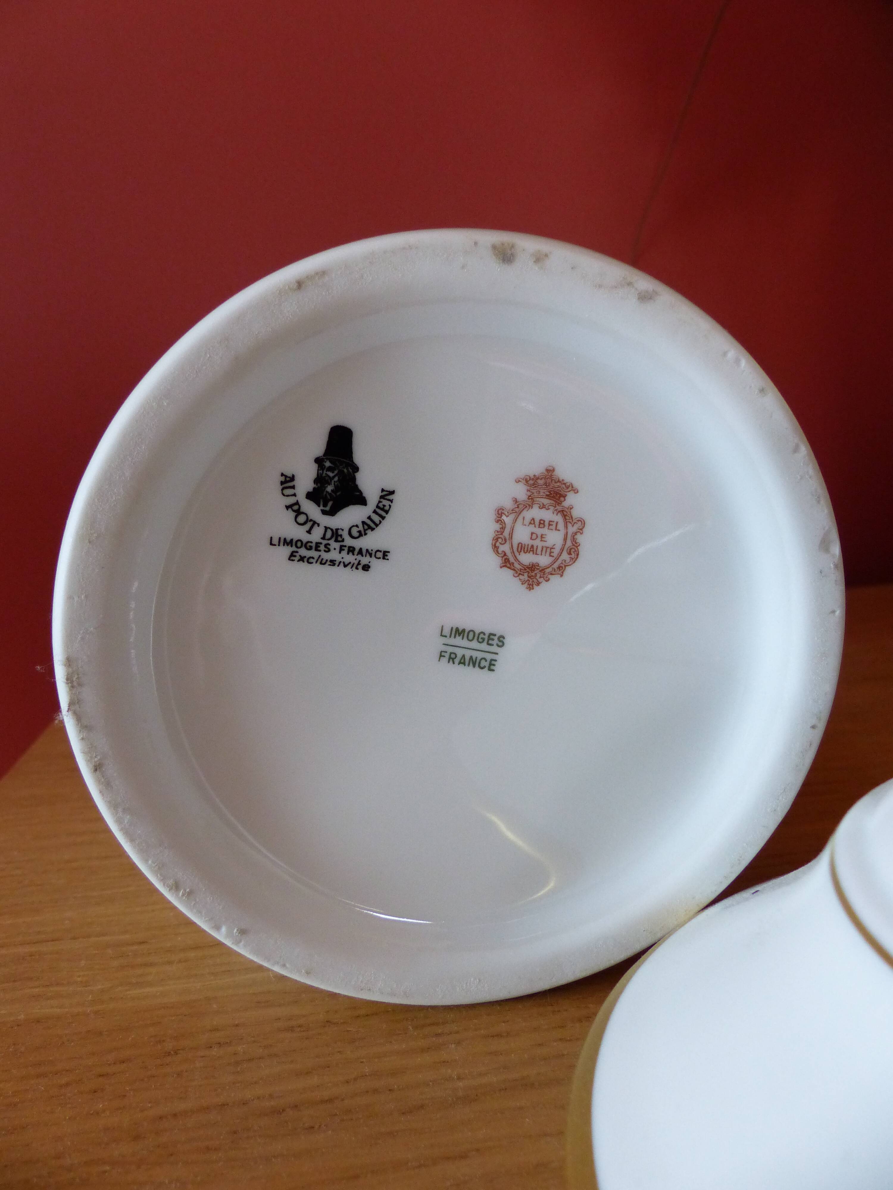 Limoges porcelain pharmacy jar