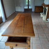Table de ferme en chêne