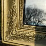 Antique mirror, gilded frame, circa 1830