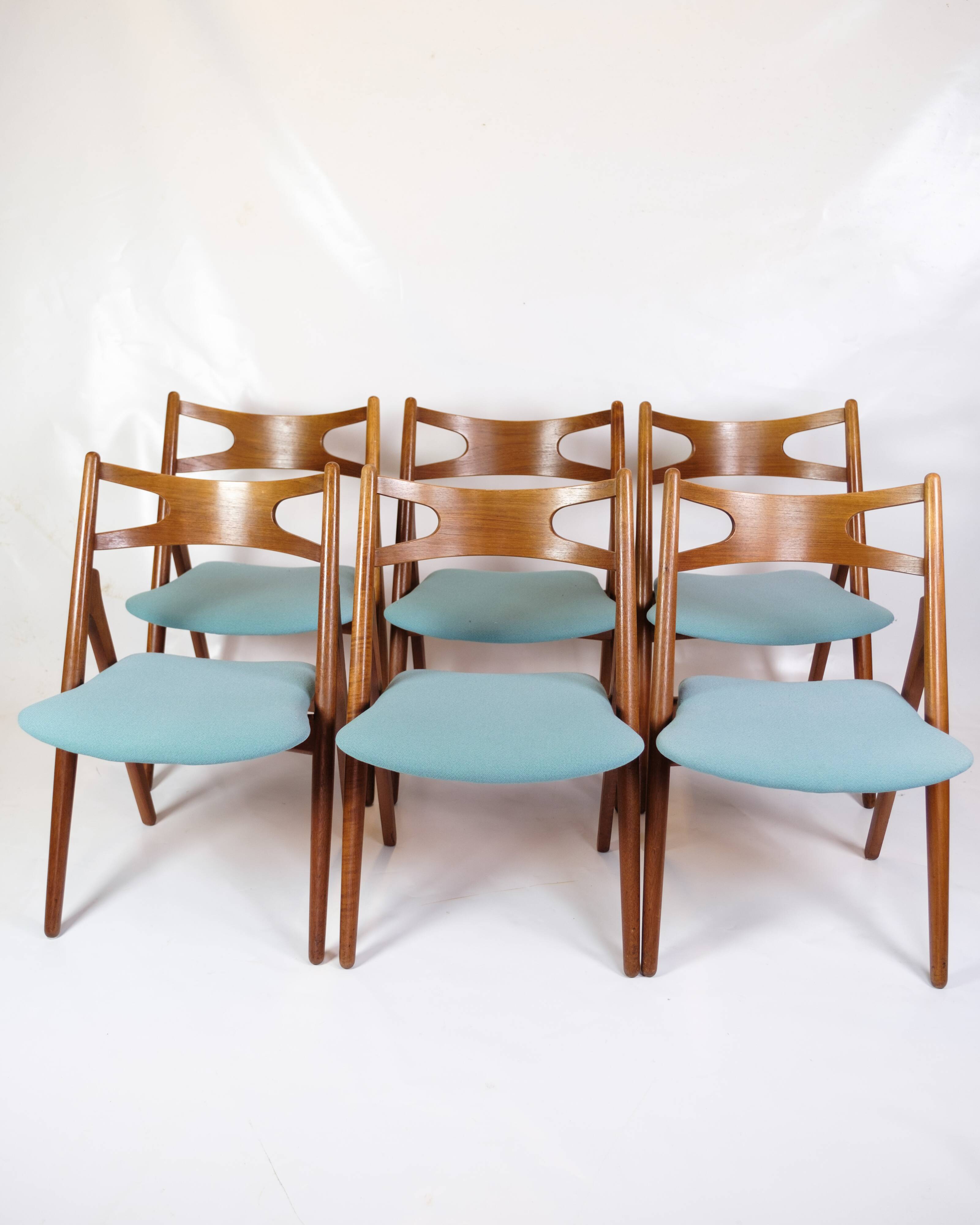 Set Of 6 Dining Chairs Model CH29P By Hans J. Wegner Made By Carl Hansen & Søn From 1950s