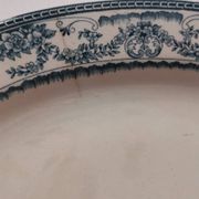 Ancien plat ovale Manufacture Impériale et royale Belgium modèle Nimy