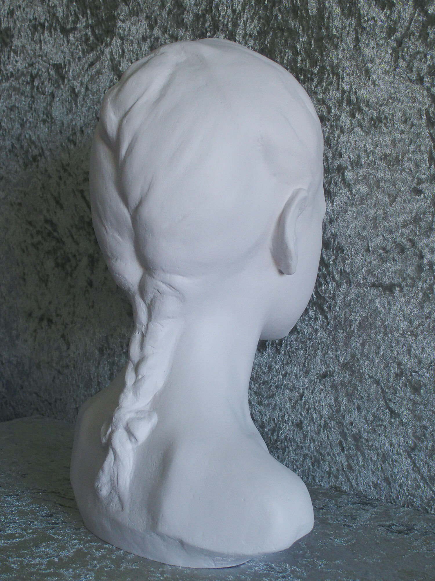 Bust girl with braid
