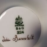 Candle holders produced by Danish B&G 1948-1952 and painted by Ida Bærenholt