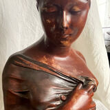 Bust of the Recamier in painted plaster