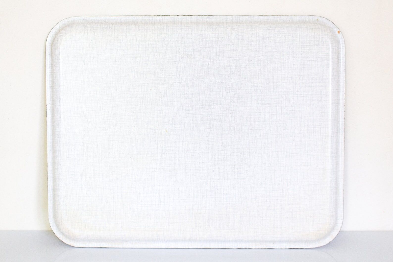 Vintage serving tray with flowers