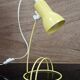 Lampe de bureau vintage jaune 1980