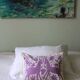 Hand-embroidered cushion