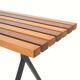 Metal and wood bench, 1950s