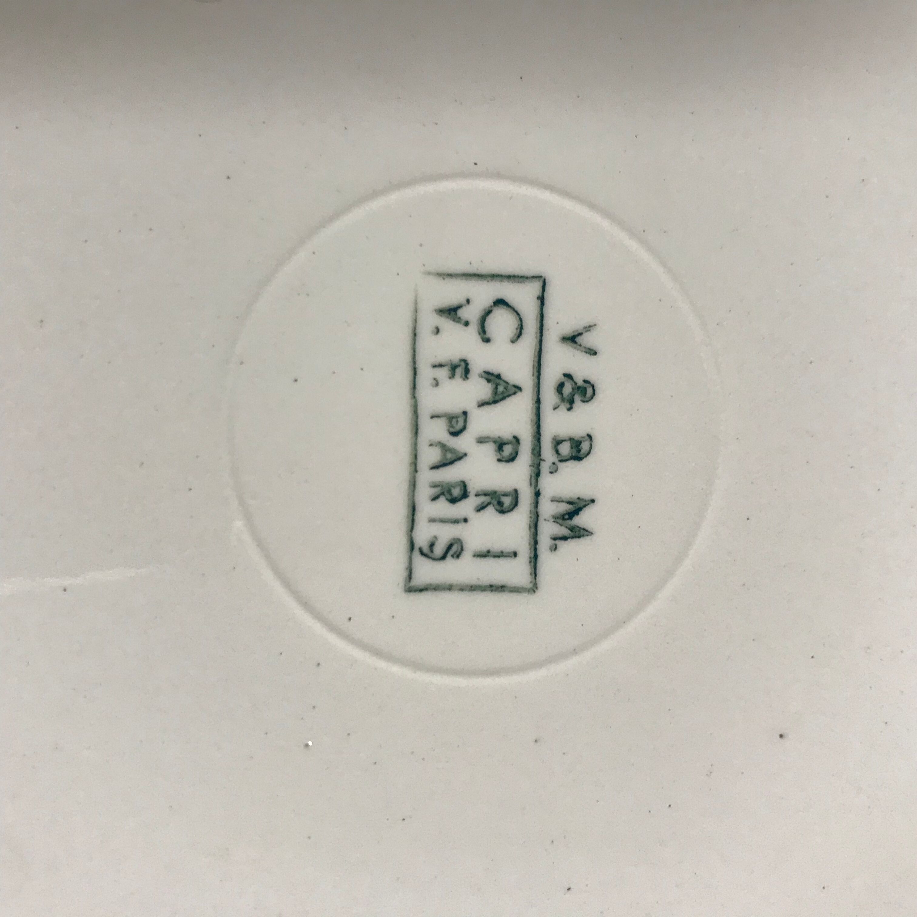 Set of 8 vintage flat plates capri by Villeroy Boch