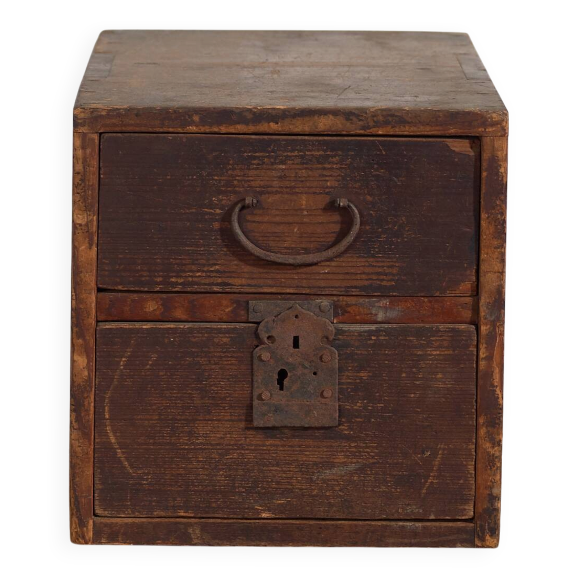 Small antique Japanese tansu – Meiji/Taishō period (circa 1880–1920)