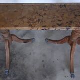 Marble serving trolley