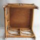 Table ou repose-pieds en rotin