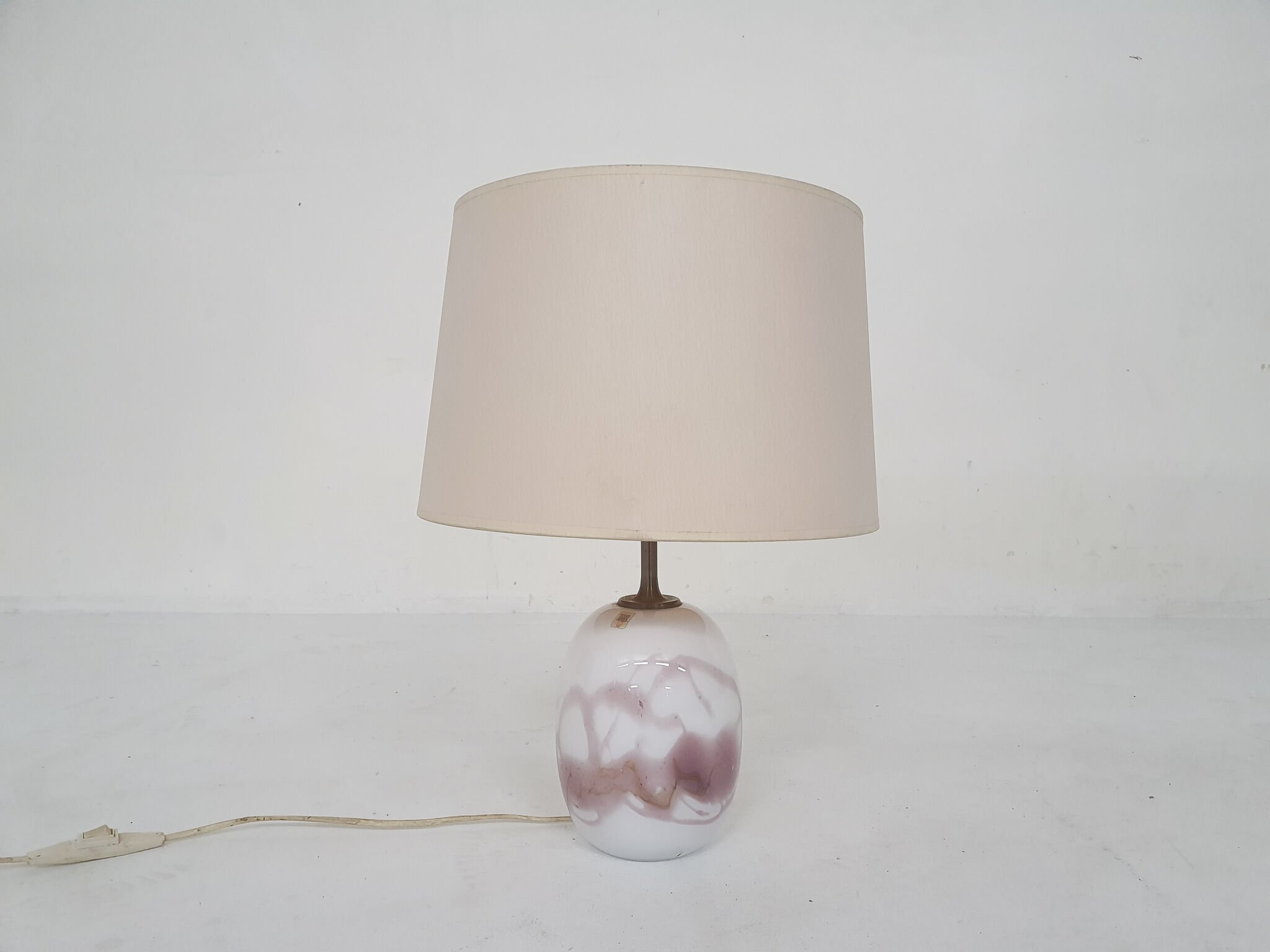 Michael Bang "Sakura" glass table light for Holmegaard, Denmark 1980's