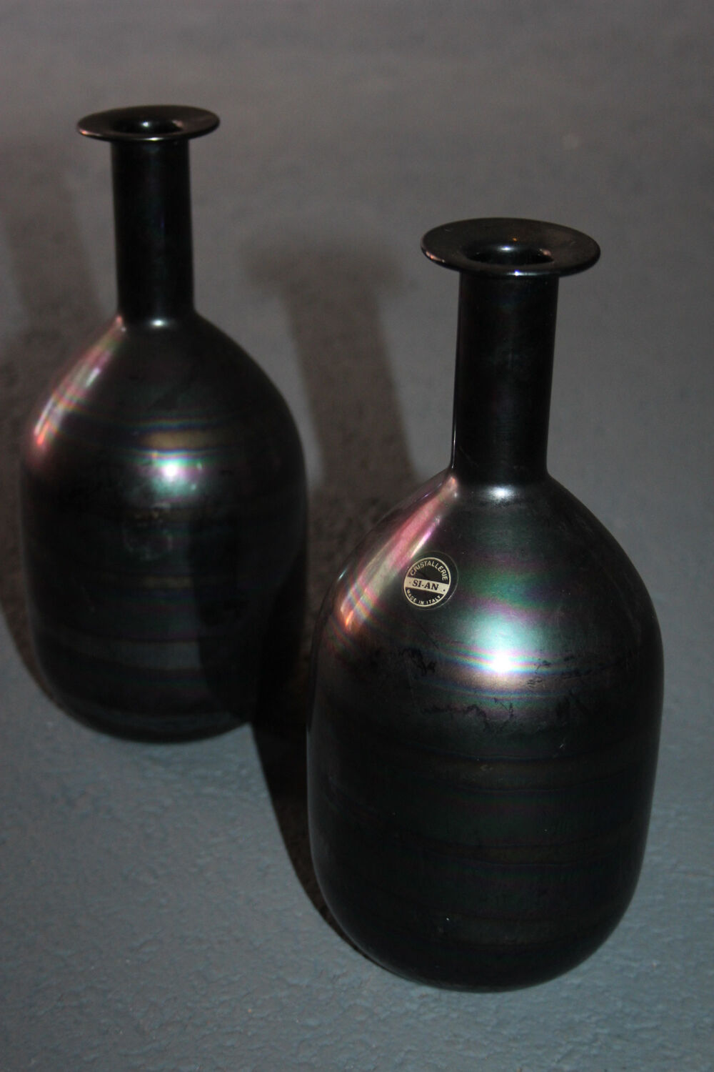 Pair of italian glass vases