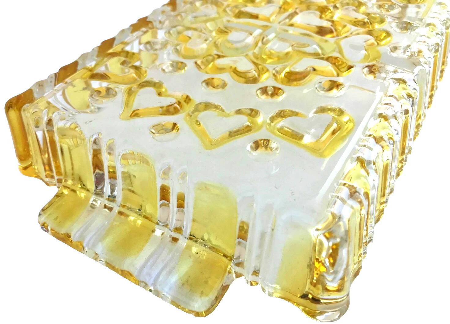 Plat serviteur  Verre coloré