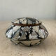 Empty vintage pocket in mother-of-pearl and wood