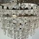 Old ceiling lamp, vintage tassel chandelier