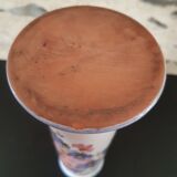 Vase vintage peint main signé