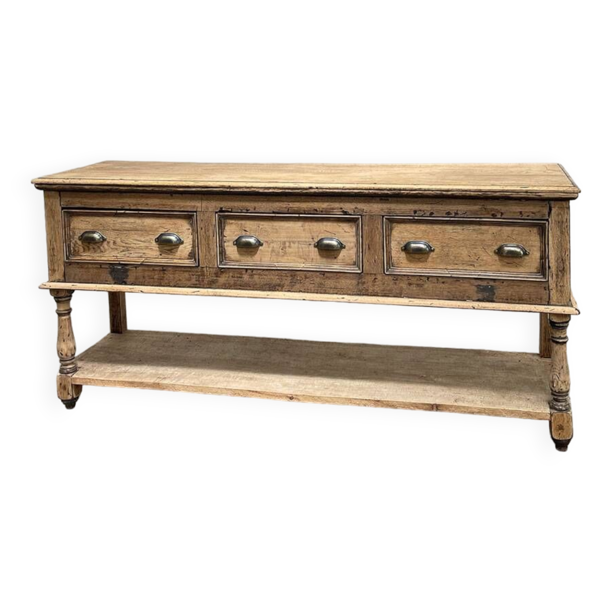 Solid oak console
