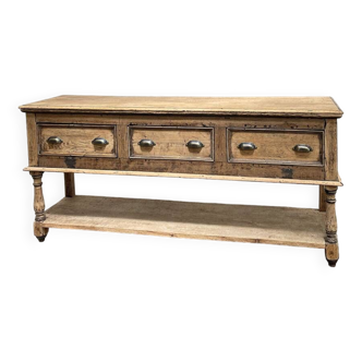 Console en chêne massif