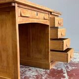 1950s oak veneer desk
