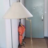 70s brass reading lamp with articulated arm Germany