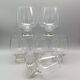 6 glasses model "fjord" by durobor transparent foot with vintage bubble