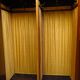 Walnut compactum wardrobe with mirror