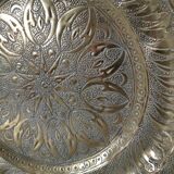 Moroccan copper/brass engraved serving tray
