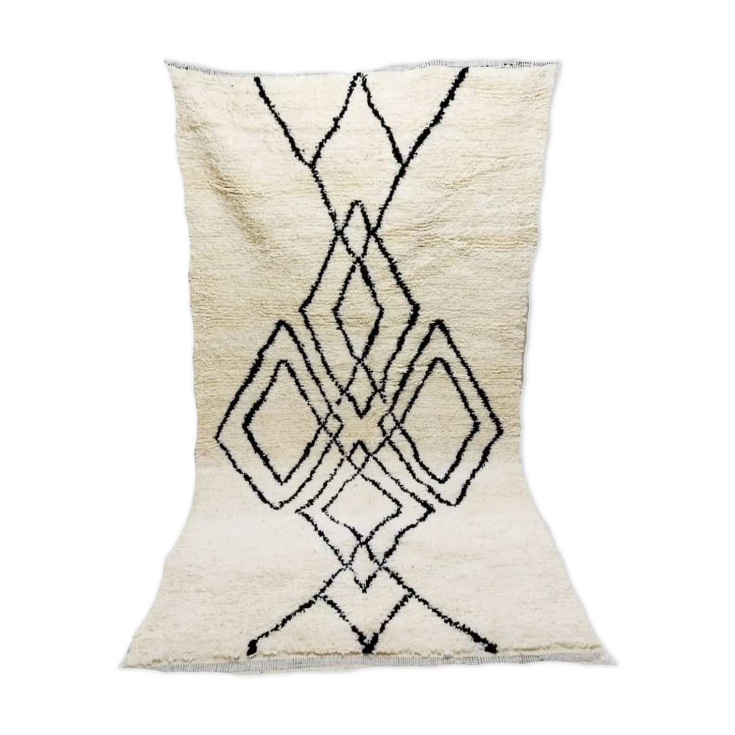 Tapis marocain en laine berbère 153 x 97cm