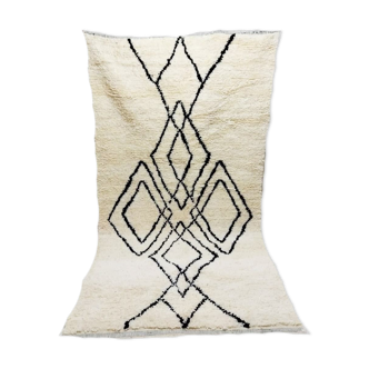 Tapis marocain en laine berbère 153 x 97cm