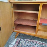 Sideboard with fin sides / compass feet from the 50s/60s