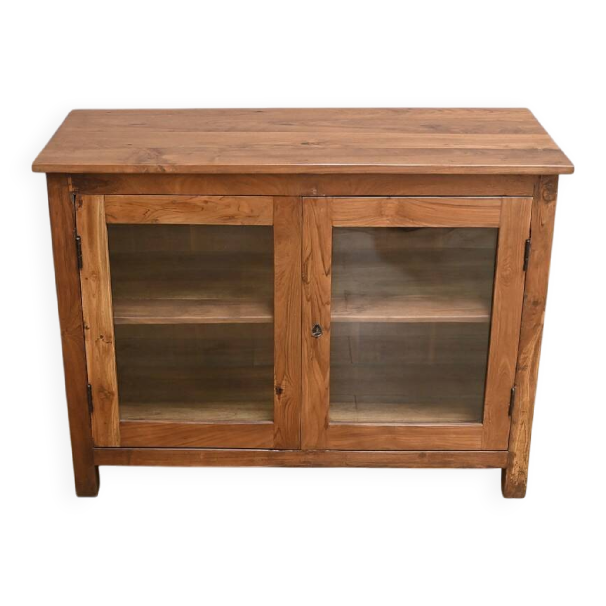 Vitrine en Teck massif, Inde – Début XXe