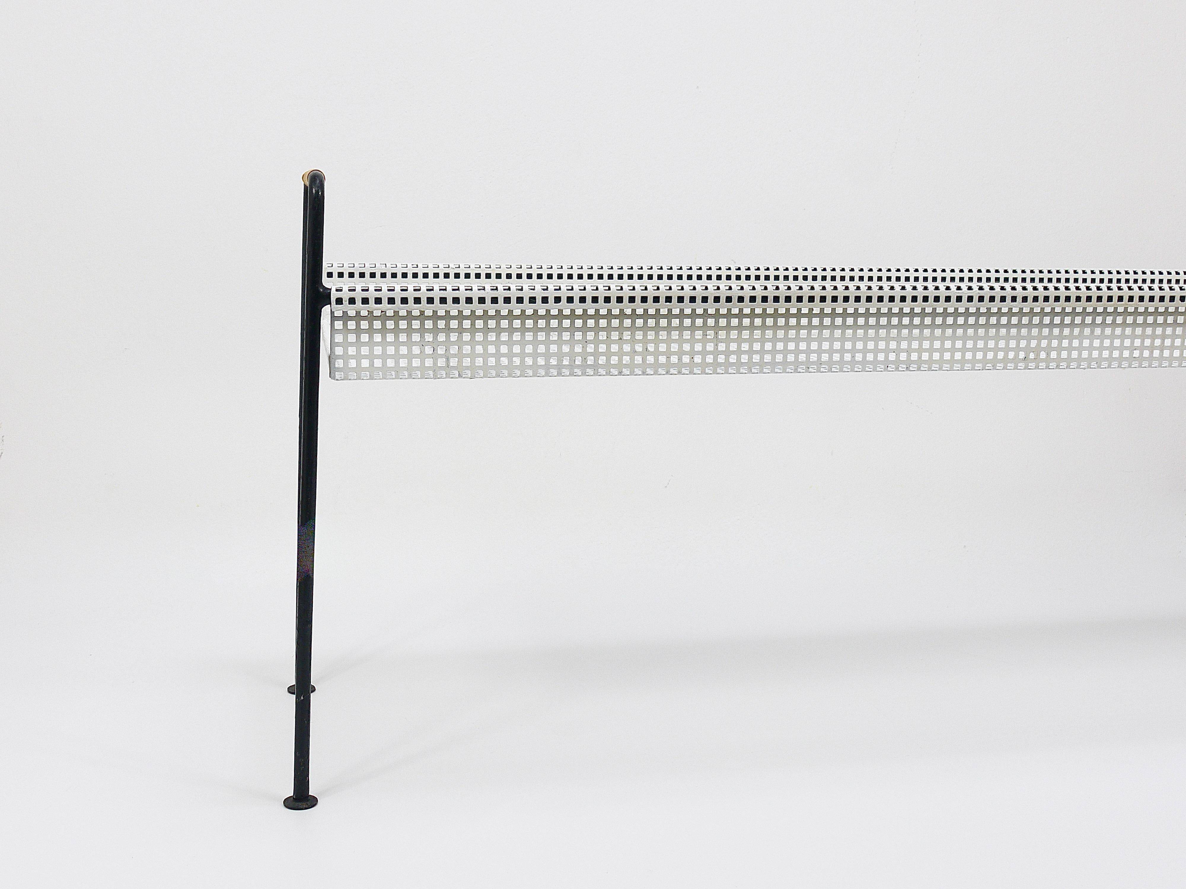 Carl Aubock Jardinière, table ou banc pour plantes, bac à fleurs, fer et osier