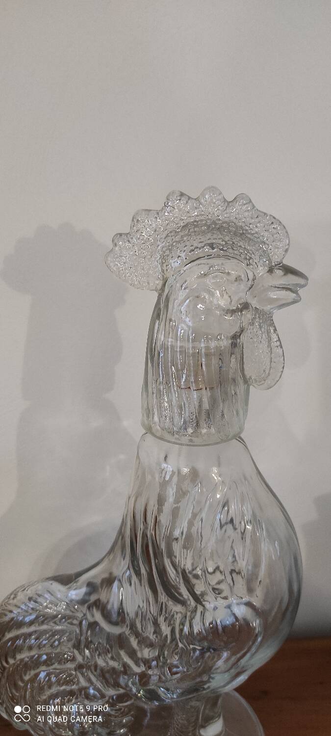 Rooster bottle carafe