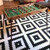 Old foosball table wooden