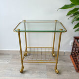 Serving Range vintage vinyl brass and glass