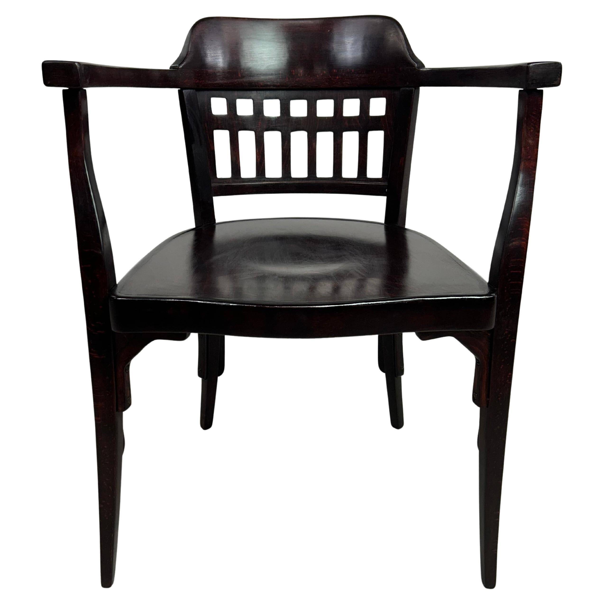 Secession desk chair No. 714 by Otto Wagner for J&J Kohn